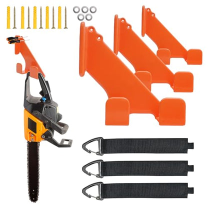 3 Pack Chainsaw Holder with 3 Storage Straps (3 Pack)