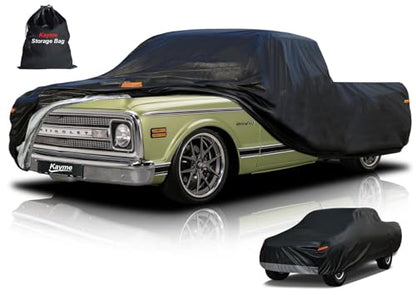 Heavy Duty Truck Cover for Chevy C10 (5-C10 Regular/Extended/Crew Cab SB / PE-Black)