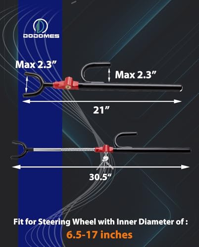 Steering Wheel Lock Anti (Two hooks / BlackRed)