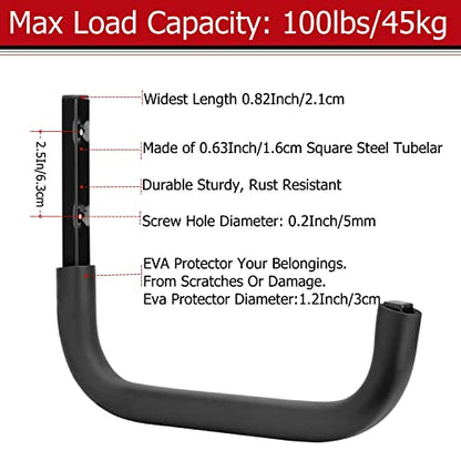 Large Garage Storage Hooks (9.6Inch x 12.4Inch)