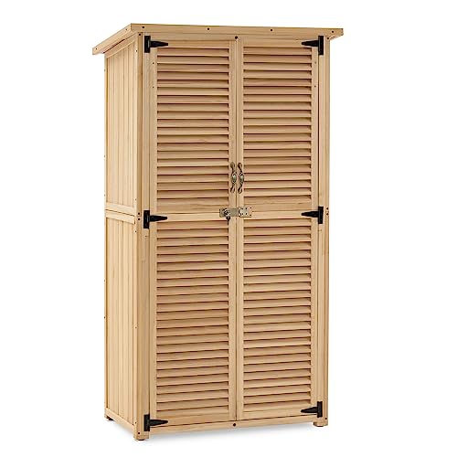 Outdoor Storage Cabinet (Natural / Medium)