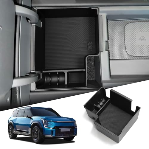 Center Console Organizer for Kia EV9 2026 2025 2024 Accessories (Armrest Storage Insert Box)