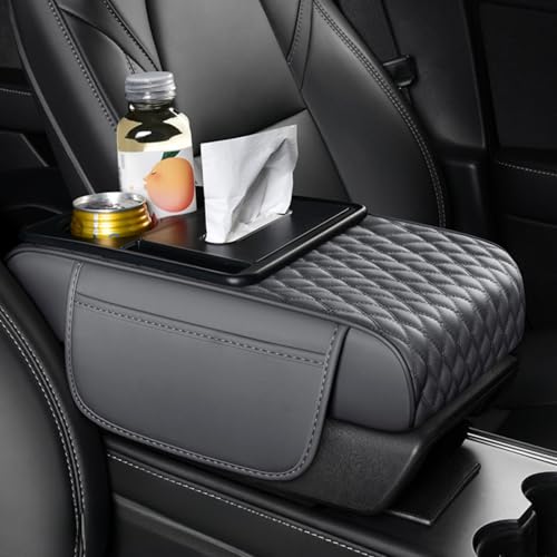 Center Console Cover Organizer (Water Ripple / Grey)