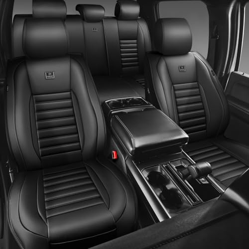 Nappa Leather Car Seat Covers Front Seats (Black / Front Seats)