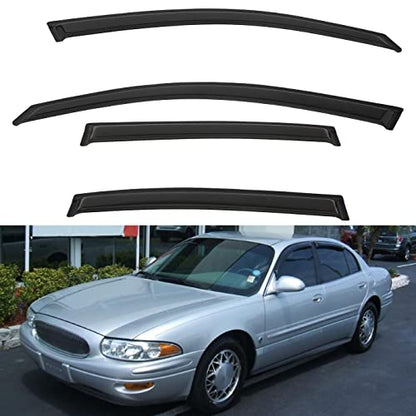 4pcs Window Visors Rain Guards for 2000 (2000-2005 LeSabre)