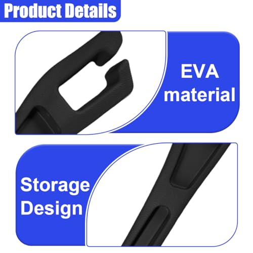 2PCS Car Seat Gap Filler Organizer (Black)