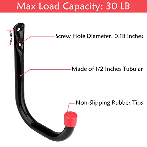 Heavy Duty Steel Garage Storage Utility Hooks (4.1inch)
