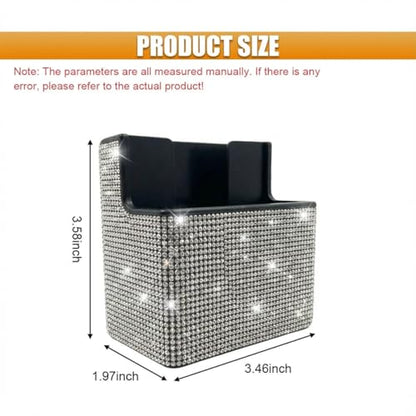 Bling Car Dashboard Storage Box (White)