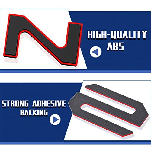 Tailgate Inserts Letters Compatible for 2022 2023 2024 2025 Santa Cruz 3D Raised & Strong Adhesive Decals Letters Rear Emblem Decal Sticker Compatible for Santa Cruz Accessories (Black Red)