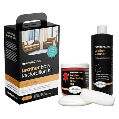 Leather Easy Restoration Kit (Red / Easy Kit)