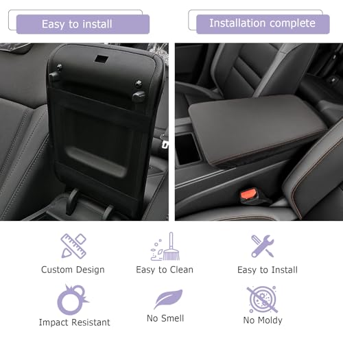 2024 2025 Prologue Center Console Cover Compatible with 2024 2025 Honda Prologue Accessories 2025 Prologue EX (2024 2025 Prologue Thin Black)