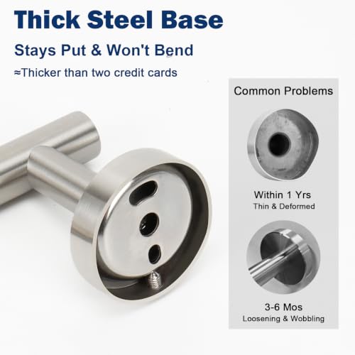 Bath Towel Hooks (Brushed Nickel / 4 Pack)