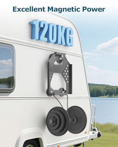 Starlink Mini Mount Magnetic with 264lbs Heavy Duty Magnet Bases for RV Car (Black)