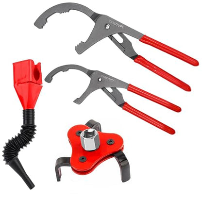 Oil Filter Wrench Set (4 Pack - Silver)