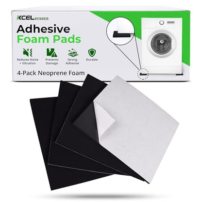 4 Pack 12" x 12" x 1 (12" x 12" x 1/4" / Black)