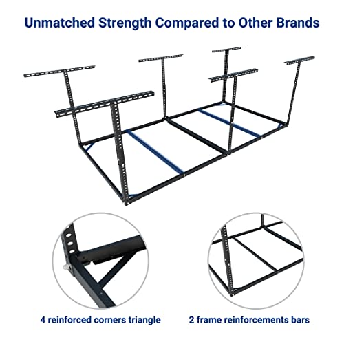 4x8 Overhead Garage Storage Rack (Black)