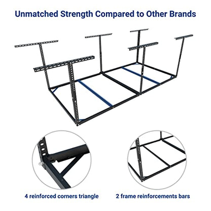 4x8 Overhead Garage Storage Rack (Black)