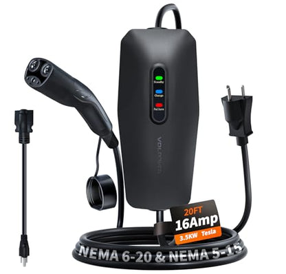 Level 1 2 Tesla Charger 16Amp (20FT / 16A-Tesla)