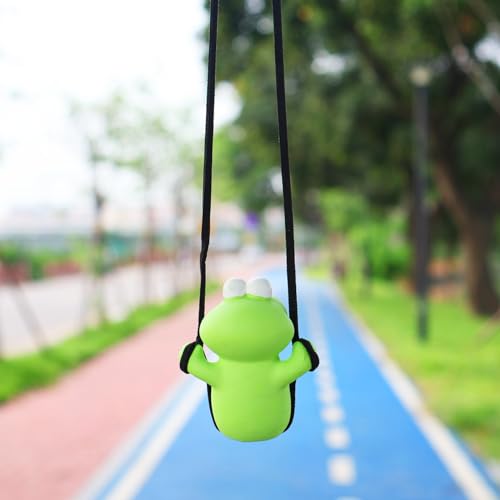 Swinging Frog Car Hanging Accessories Rear View Mirror Accessories Decor (Frog)