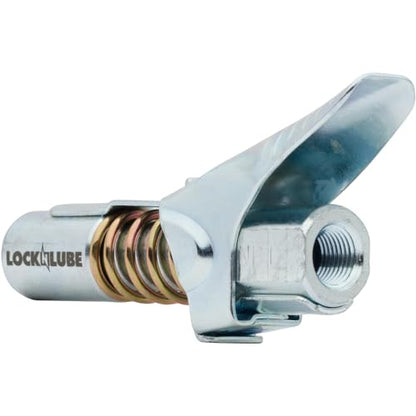 Locking Grease Gun Coupler (NPT With Spare Rebuild Kit)