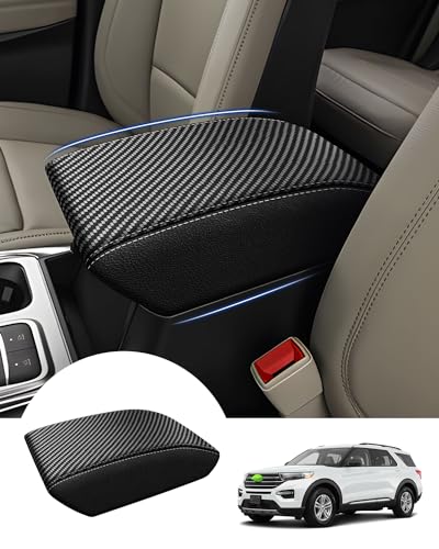 Center Console Cover for Ford Explorer 2020 (8)20-26|Explorer|Carbon Pattern,Regular)