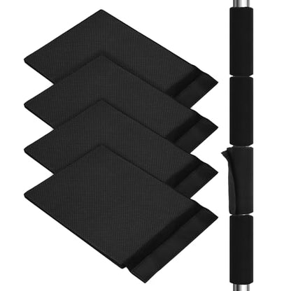 4pcs Basement Pole Wrap 12x14.5 Inch Black (Black / 15x12)