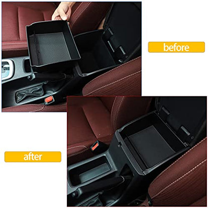 Car Center Console Armrest Storage Box Organizer Accessories Compatible with Toyot@ Hilux 2004 (2015-2022)