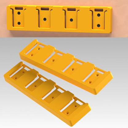Battery Rack Compatible with DeWalt 20V (Yellow-1pc)