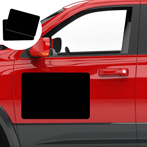 2 Pack Blank Car Door Magnet Sticker (18"x12" Black (2 PACK) / Black)