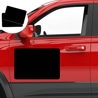 2 Pack Blank Car Door Magnet Sticker (18"x12" Black (2 PACK) / Black)