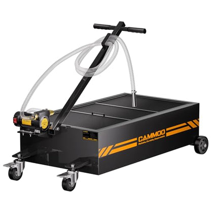 25 Gal Electric Oil Drain Pan with Pump (Black)