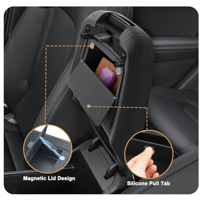 2025 2026 Kia Sportage Silicone Armrest Cover with Armrest Hidden Organizer (8)25-26 Sportage NQ5 Silicone with Box)