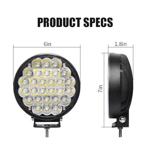 6 inch 224w Led Driving Lights (6 Inch 224W Clear)