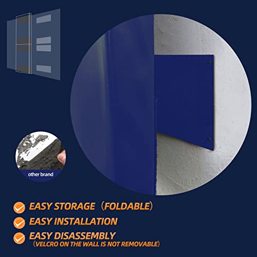 4 Pack Wall Paddings 2" Thick Foam Paddings (60" x 20" x 2" / 4 PACK / BLUE)