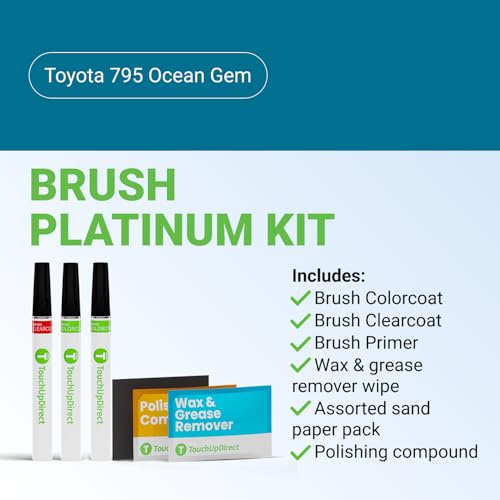 Car Paint Touch Up Brush Kit (Brush - Platinum Kit / Ocean Gem)