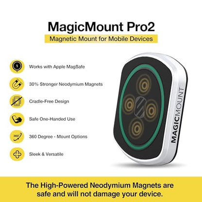 MP2WD XTSP MagicMount Pro2 Magnetic Car Phone Holder (1 Pack)