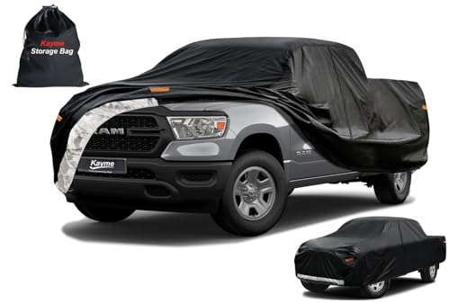 Heavy Duty Truck Cover for Dodge Ram 1500 (1-Ram 1500(2002-2008) Quad Cab LB Bed / PE-Black)