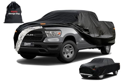 Heavy Duty Truck Cover for Dodge Ram 1500 (1-Ram 1500(2002-2008) Quad Cab LB Bed / PE-Black)