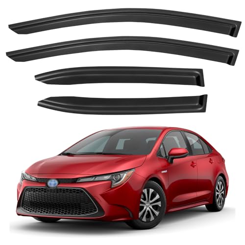 Window Visors Rain Guards for 2019 (2019-2026 Toyota Corolla Sedan)