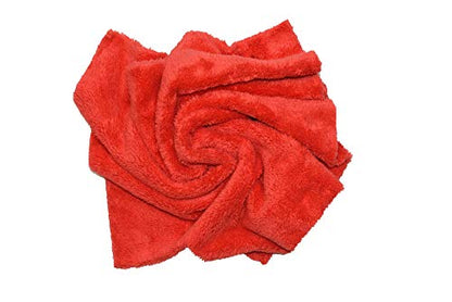 Microfiber Car Wash Drying Towels Professional Grade Premium Microfiber Towels for Car Wash Drying 450GSM 16 in.x 16 in. Pack of 6 (Red)