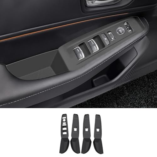 4PCS Car Door Window Switch Panel Cover for Honda Accord 2023 (Black for Door Window Switch Cover)
