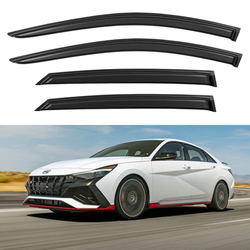 Window Visors Rain Guards for 2021 (2021-2026 Hyundai Elantra)