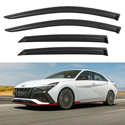 Window Visors Rain Guards for 2021 (2021-2026 Hyundai Elantra)