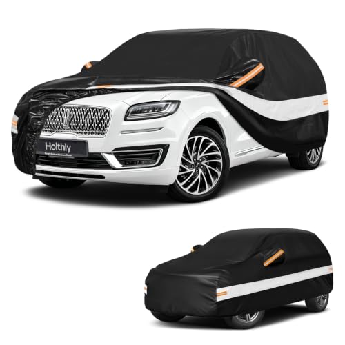 10 Layers SUV Car Cover Custom Fit for Lincoln Nautilus (Black Gray / Custom Fit for Lincoln Nautilus/ MKX)