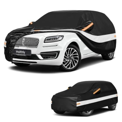 10 Layers SUV Car Cover Custom Fit for Lincoln Nautilus (Black Gray / Custom Fit for Lincoln Nautilus/ MKX)