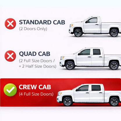 Rain Guards Fit for 2019 (2019-2026 RAM 1500 Crew Cab)