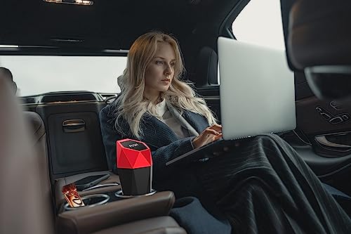 Car Trash Can Cup Holder (600ml x 2 / Red)