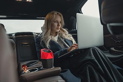 Car Trash Can Cup Holder (600ml x 2 / Red)