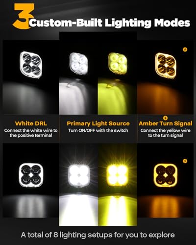 Color Play Series 3" LED Pods Hyper Spot Beam Driving Lights 2 (Color Play 3" Spot Beam)