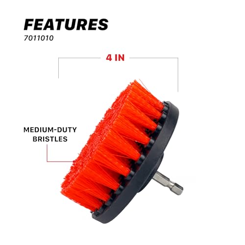 4” Universal M8 Medium (4" Medium-Duty Drill Brush)
